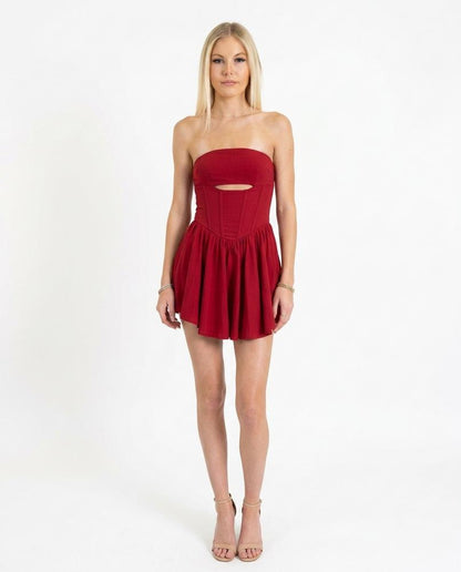 Nord Wear - Munes | Strapless Floral Mini Dress Women