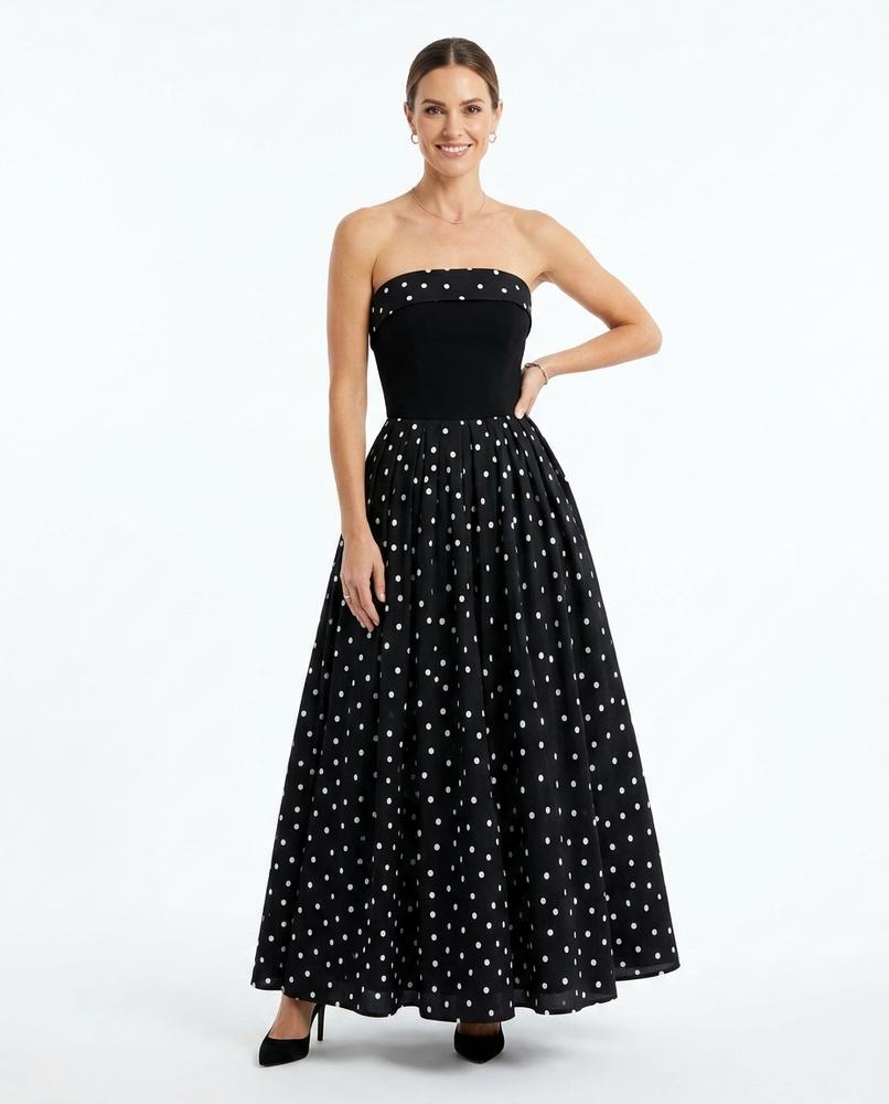 Nord Wear - Miguk | Strapless Polka Dot Maxi Dress Women