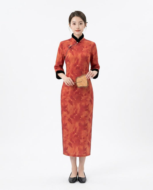Nord Wear - Legik | Mandarin Collar Patterned Dress Women