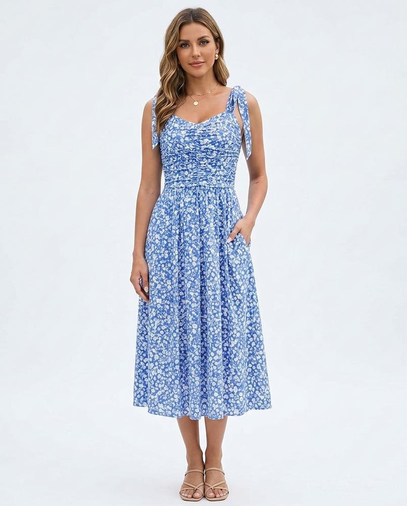 Nord Wear - Visik | Smocked Floral Midi Dress Women