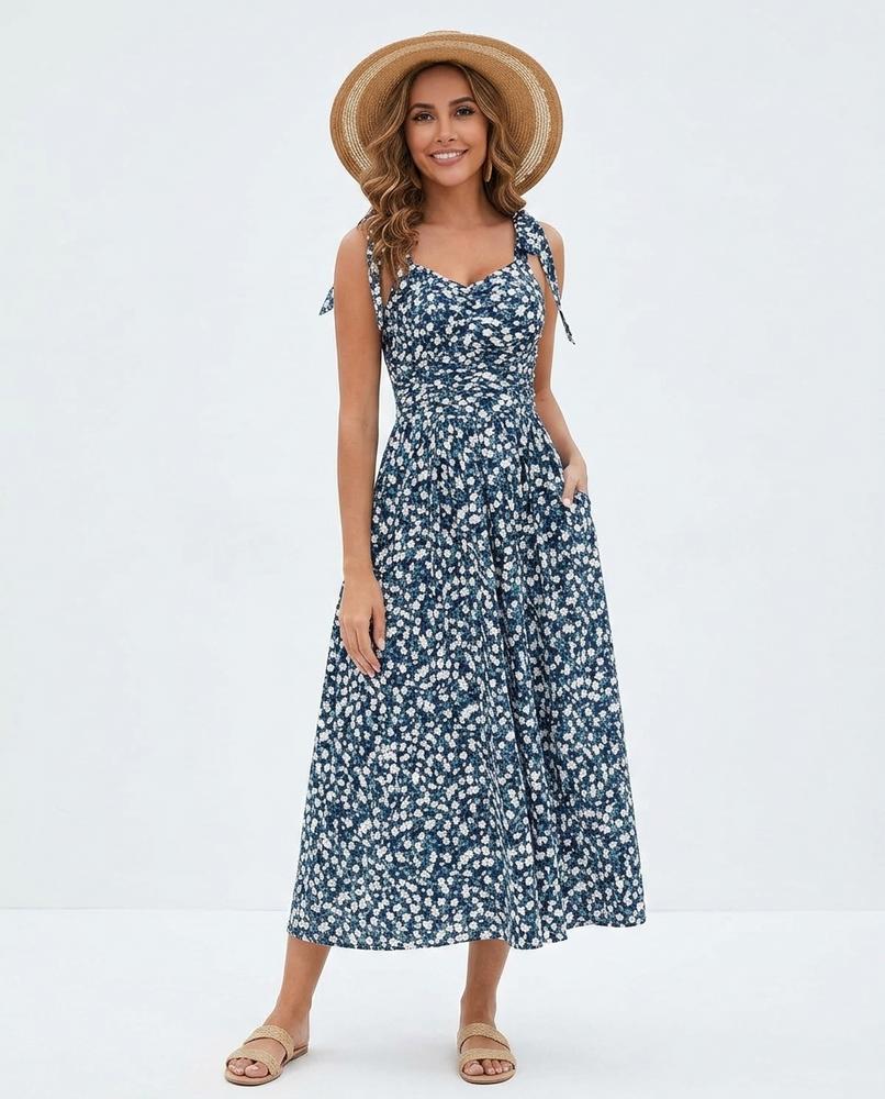 Nord Wear - Visik | Smocked Floral Midi Dress Women