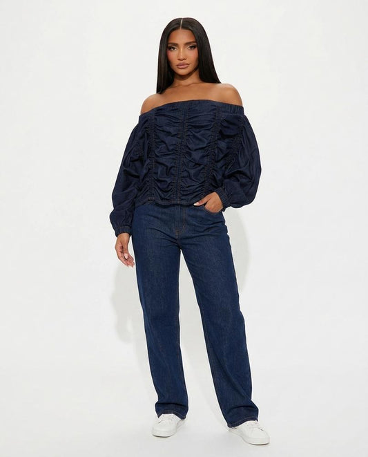 Nord Wear - Ronuk | Off-Shoulder Ruched Blouse Women