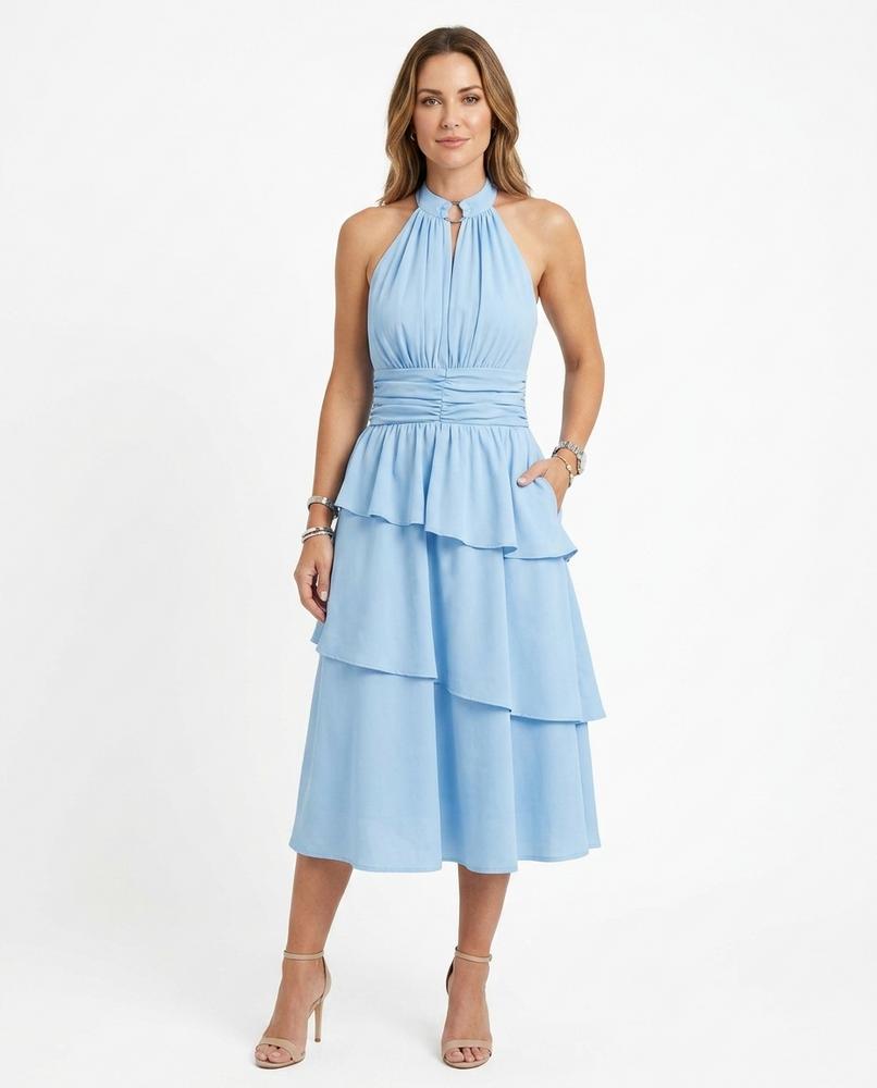 Nord Wear - Migim | Halterneck Tiered Midi Dress Women