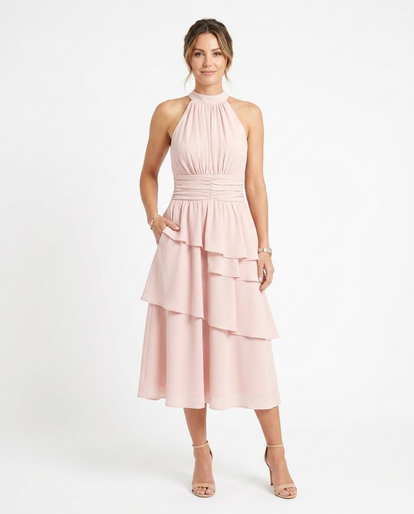 Nord Wear - Migim | Halterneck Tiered Midi Dress Women