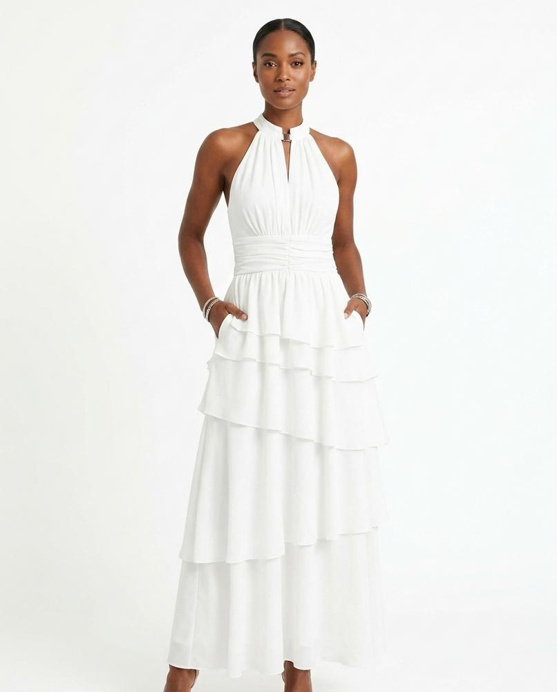 Nord Wear - Migim | Halterneck Tiered Midi Dress Women