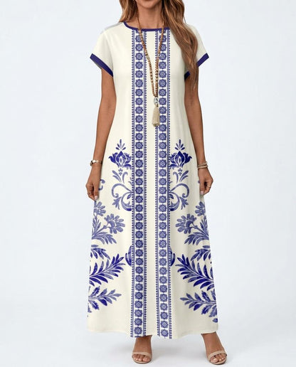 Nord Wear - Lotur | Printed Short-Sleeved Maxi Dress Women