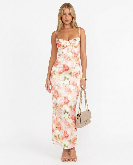 Nord Wear - Sopol | Floral-Print Bustier-Style Maxi Dress Women