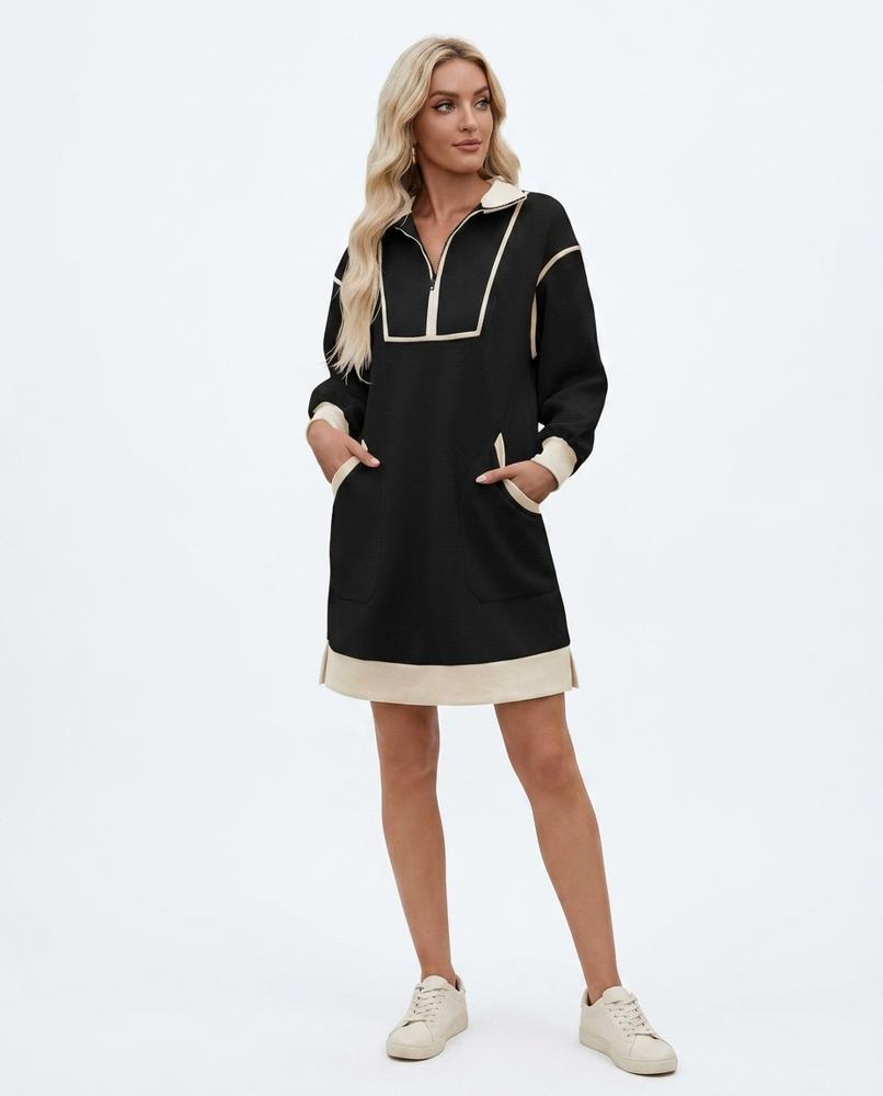 Nord Wear - Zoris | Color-Block Half-Zip Dress Women