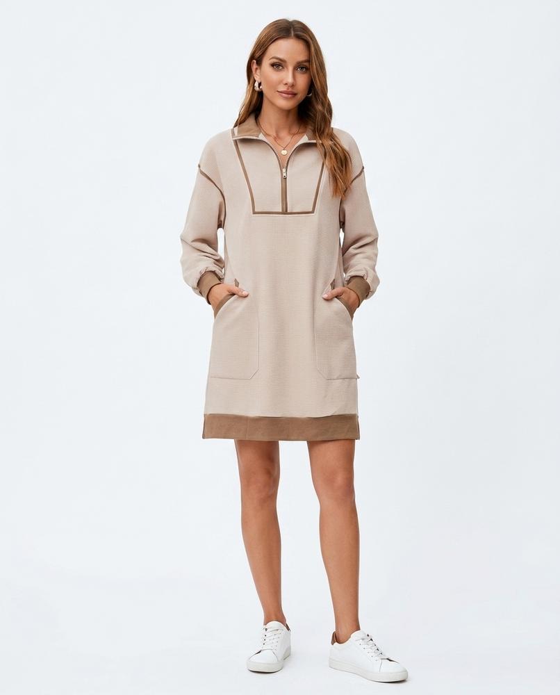 Nord Wear - Zoris | Color-Block Half-Zip Dress Women