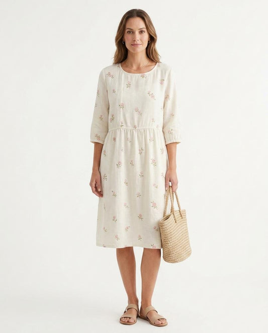 Nord Wear - Surul | Floral-Print Round-Neck Dress Women