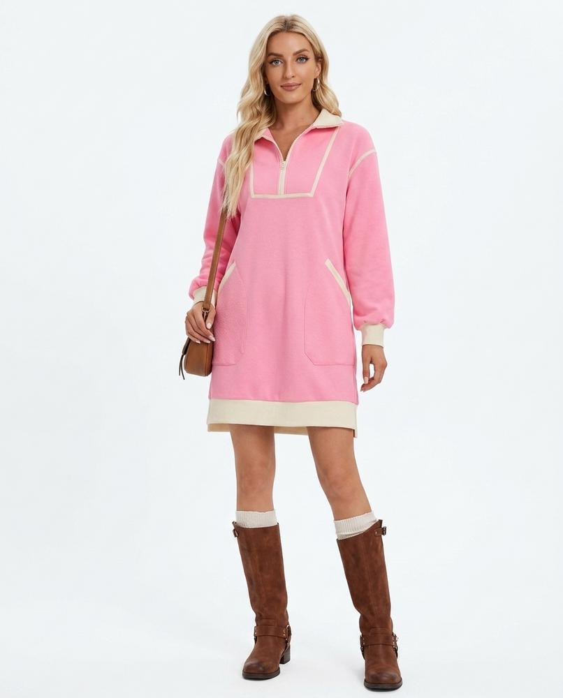 Nord Wear - Zoris | Color-Block Half-Zip Dress Women