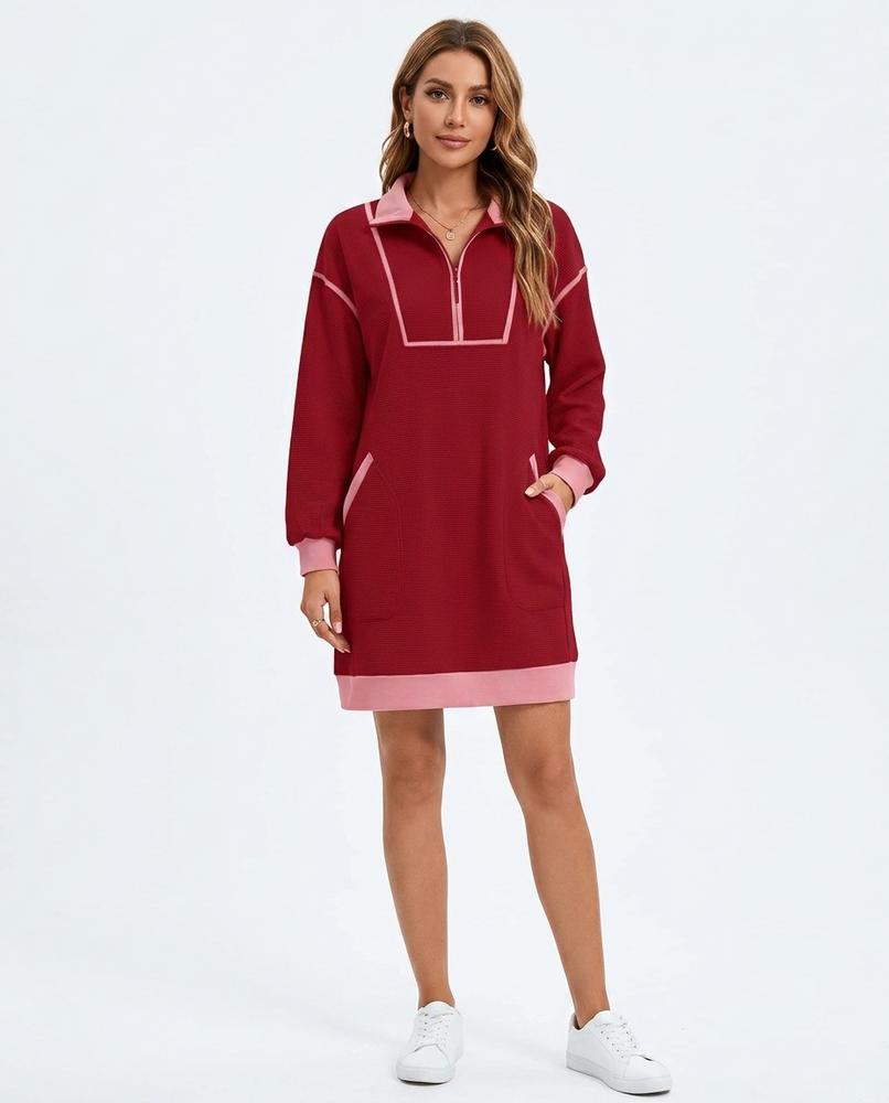Nord Wear - Zoris | Color-Block Half-Zip Dress Women
