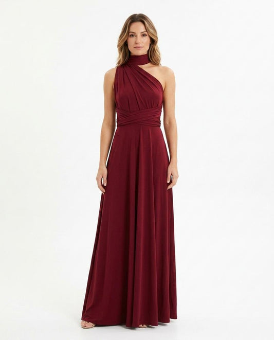 Nord Wear - Demok | Asymmetrical Floor-Length Maxi Dress Women