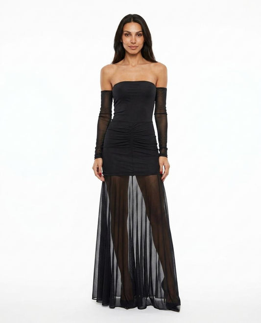 Nord Wear - Duzil | Strapless Sheer Maxi Dress Women