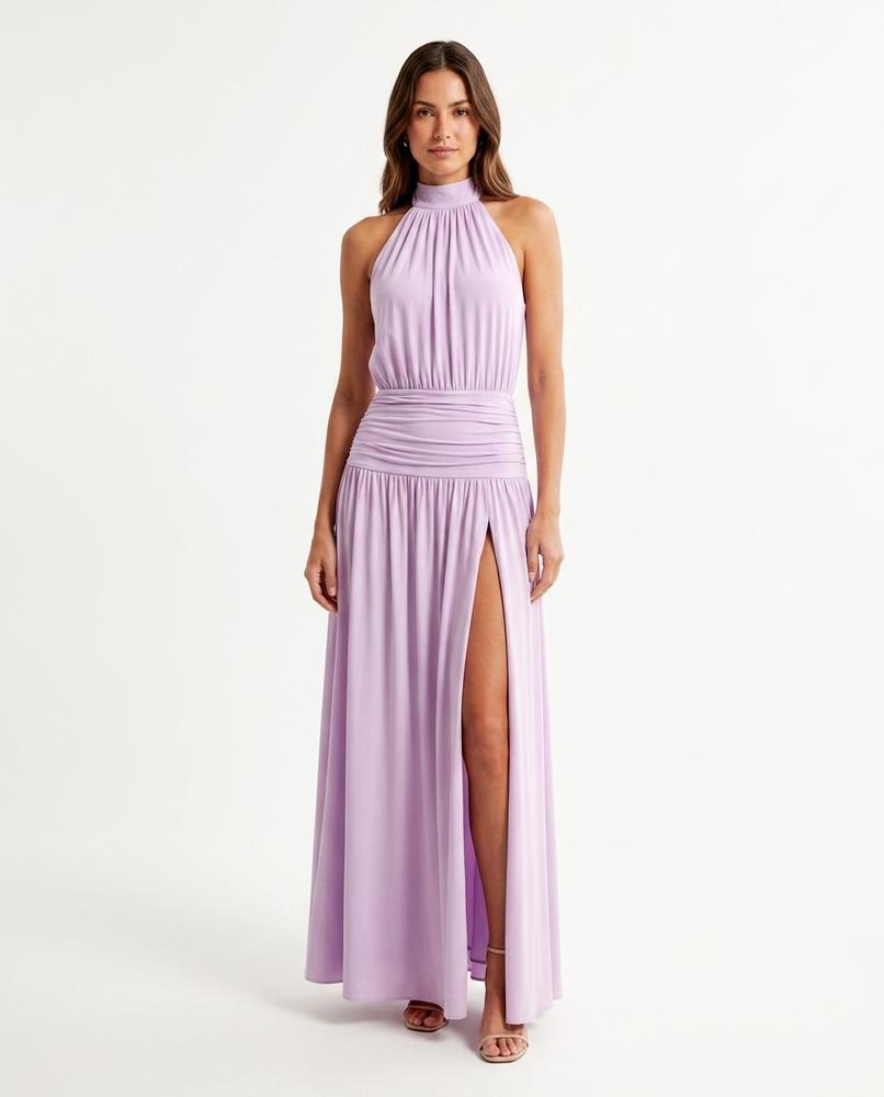 Nord Wear - Domav | Halterneck Ruched Maxi Dress Women