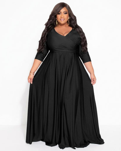 Nord Wear - Lezer | Draped Flowing Maxi Dress Women