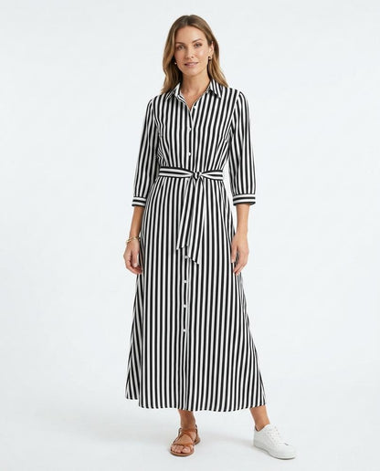 Nord Wear - Cokil | Striped Belted Maxi Dress Women