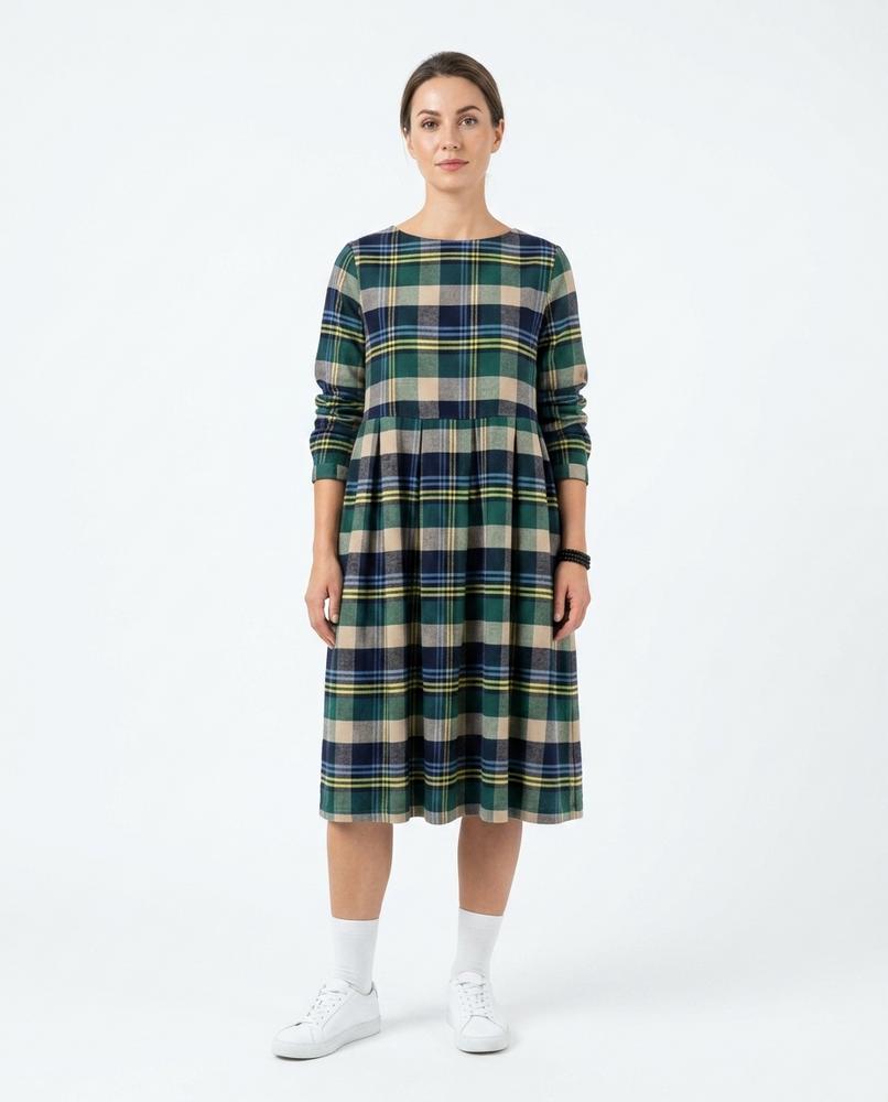 Nord Wear - Eofuv | Plaid Long-Sleeved Dress Women