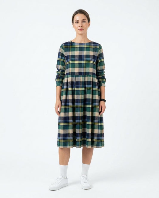 Nord Wear - Eofuv | Plaid Long-Sleeved Dress Women