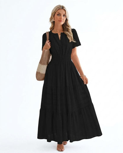 Nord Wear - Eodas | Tiered Puff-Sleeved Maxi Dress Women