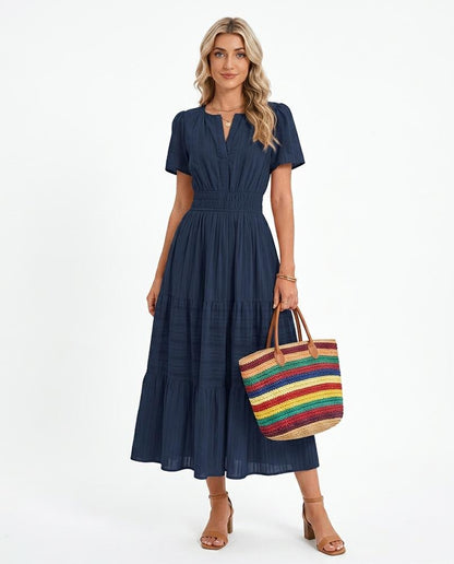 Nord Wear - Eodas | Tiered Puff-Sleeved Maxi Dress Women