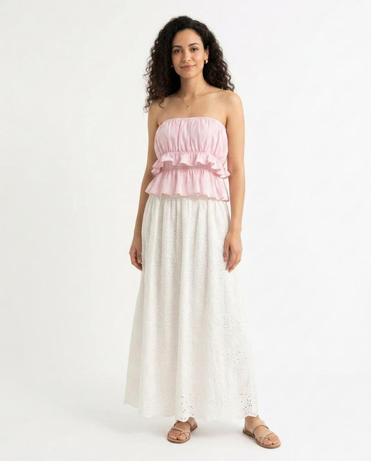 Nord Wear - Aahol | Strapless Ruffled Top Women