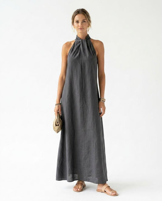 Nord Wear - Vazor | Halterneck Flowing Maxi Dress Women