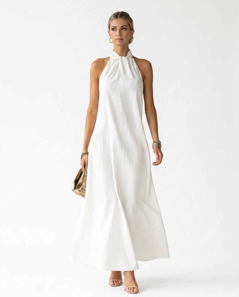 Nord Wear - Vazor | Halterneck Flowing Maxi Dress Women
