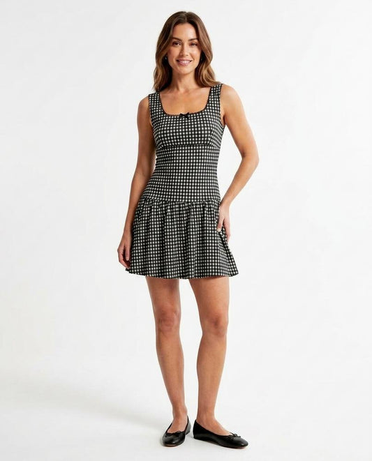 Nord Wear - Yiwev | Checkered Sleeveless Mini Dress Women