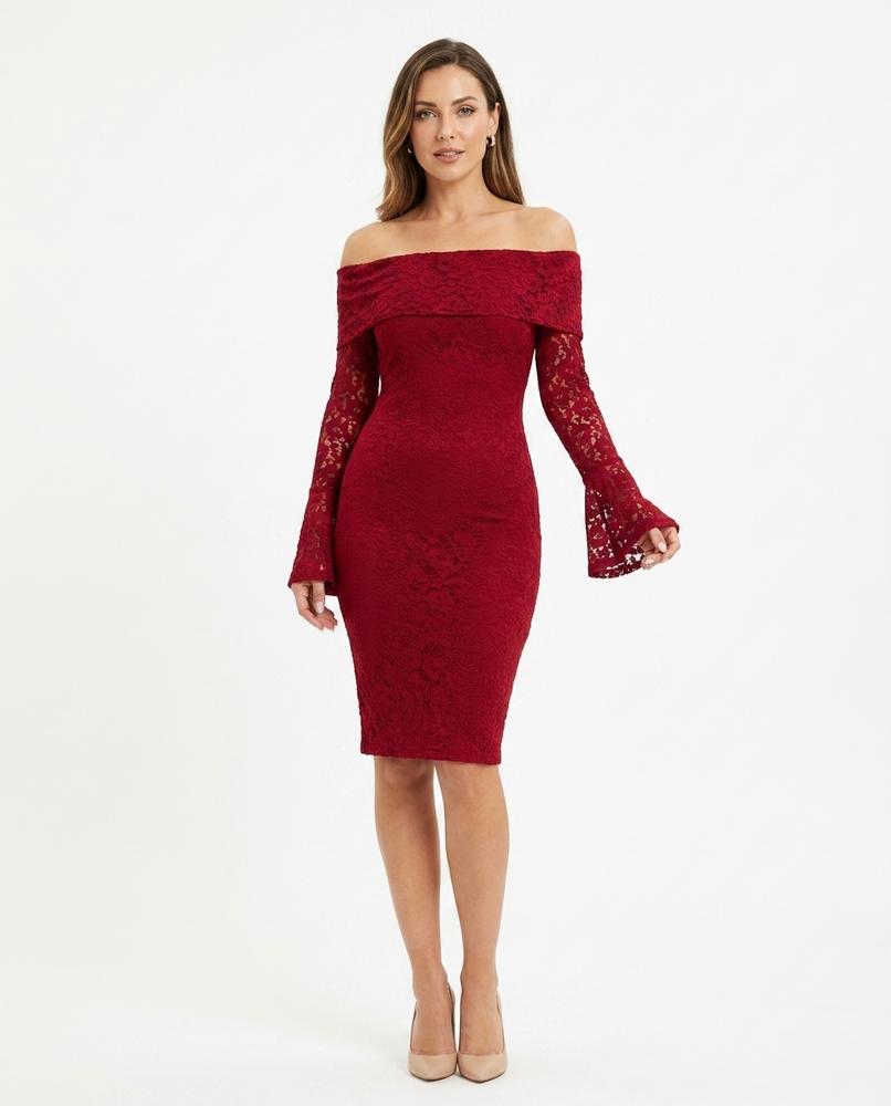Nord Wear - Selan | Lace Off-Shoulder Maxi Dress Women