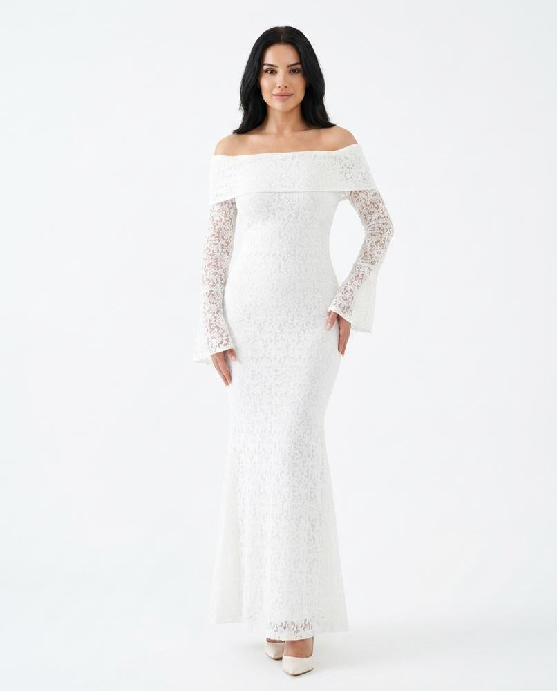 Nord Wear - Selan | Lace Off-Shoulder Maxi Dress Women