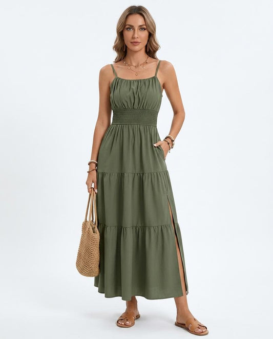 Nord Wear - Riren | Smocked Tiered Maxi Dress Women