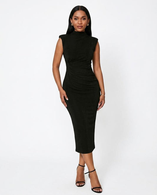Nord Wear - Comor | Ruched Sleeveless Midi Dress Women