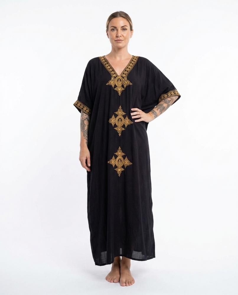 Nord Wear - Raven | Embroidered Loose-Fit Maxi Dress Women