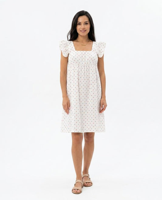 Nord Wear - Tisel | Polka Dot Square Neck Dress Women