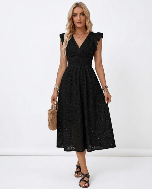 Nord Wear - Neram | Smocked Eyelet Dress Women