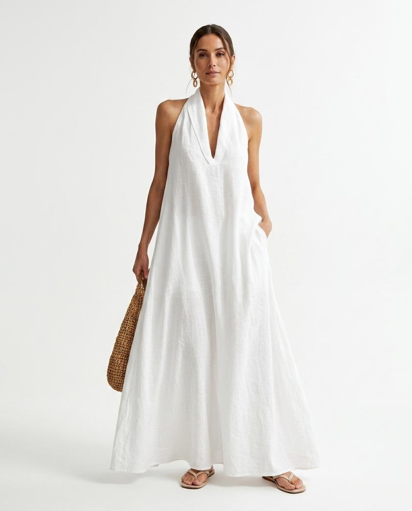 Nord Wear - Ritir | Halterneck A-Line Maxi Dress Women