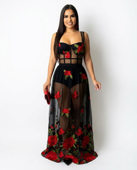 Nord Wear - Canav | Sheer Embroidered Maxi Dress Women