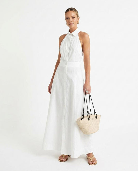 Nord Wear - Tamor | Halterneck Button-Down Maxi Dress Women