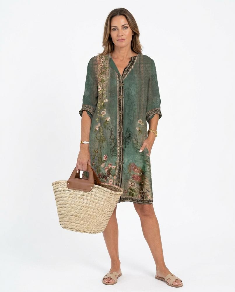 Nord Wear - Ramin | Printed V-Neck Dress Women