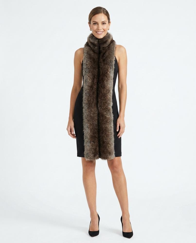 Nord Wear - Samar | Fur-Trimmed Sleeveless Dress Women