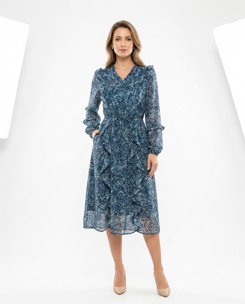Nord Wear - Armor | Floral Ruffled Midi Dress Women