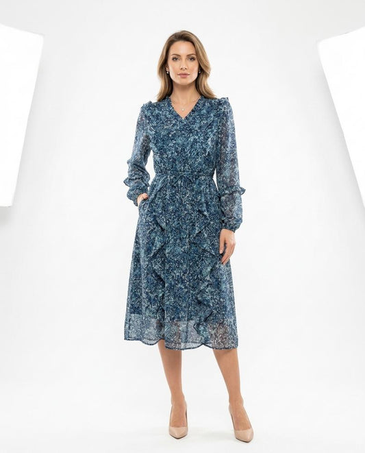 Nord Wear - Armor | Floral Ruffled Midi Dress Women