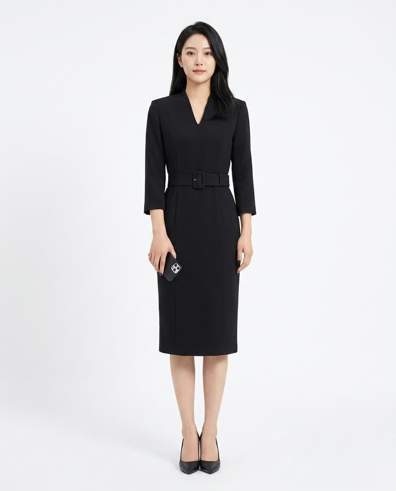 Nord Wear - Cahal | Belted V-Neck Dress Women