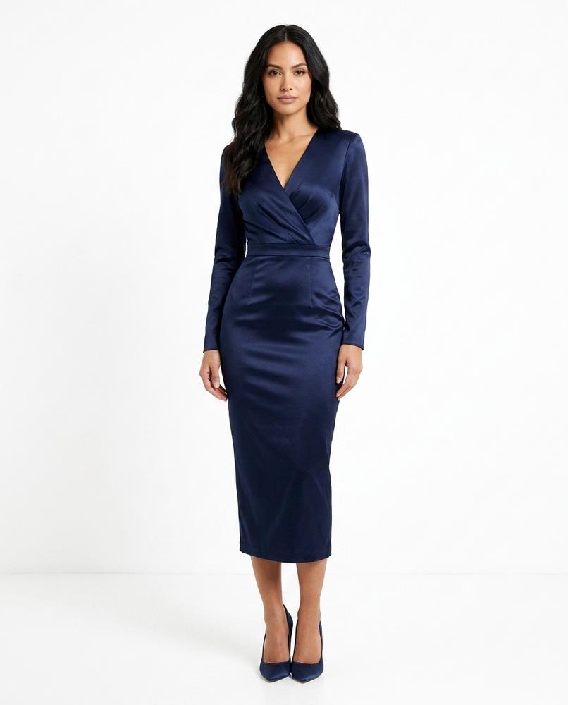 Nord Wear - Leken | Satin-Finish Wrap-Style Dress Women