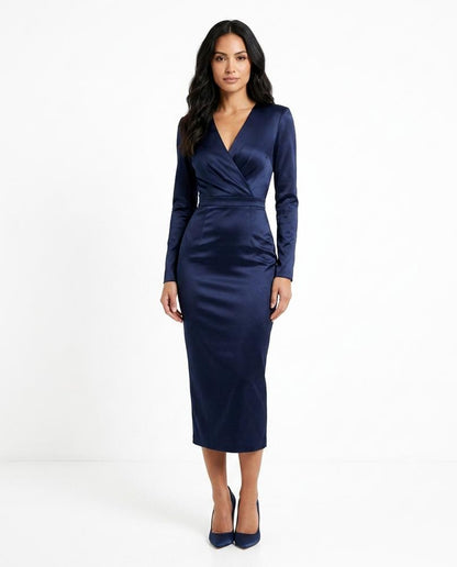 Nord Wear - Leken | Satin-Finish Wrap-Style Dress Women