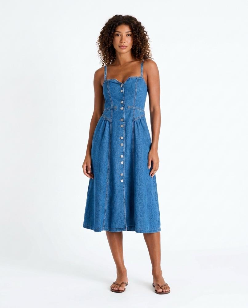 Nord Wear - Lokar | Button-Front Sleeveless Midi Dress Women