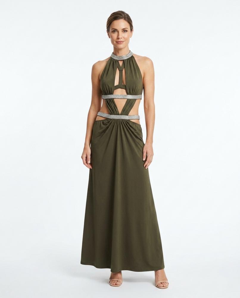 Nord Wear - Tasen | Cut-Out Embellished Maxi Dress Women