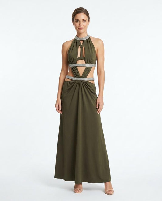 Nord Wear - Tasen | Cut-Out Embellished Maxi Dress Women