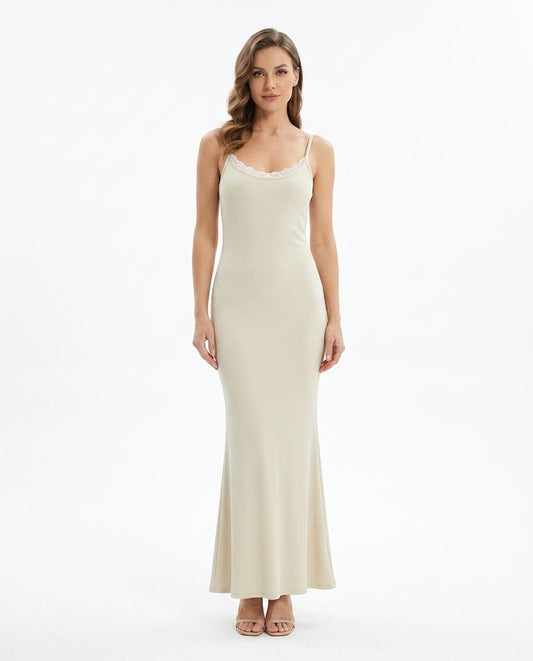 Nord Wear - Kemor | Ribbed Lace-Trim Maxi Dress Women